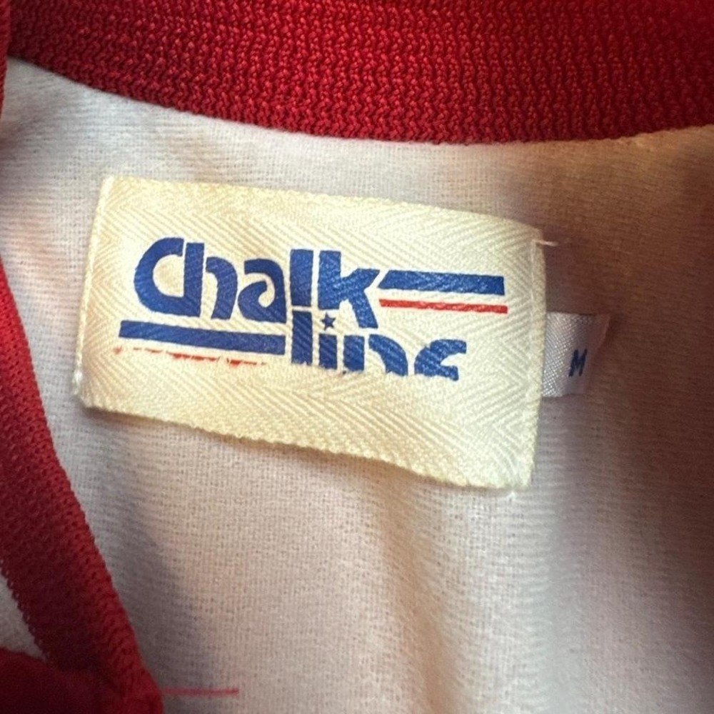Vintage St. Louis Cardinals Chalk Line Red Button Made In USA Jacket medium - Picture 2 of 4